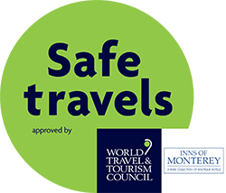Safe Travels. Approved by World Travel & Tourism Council - Inns of Monterey