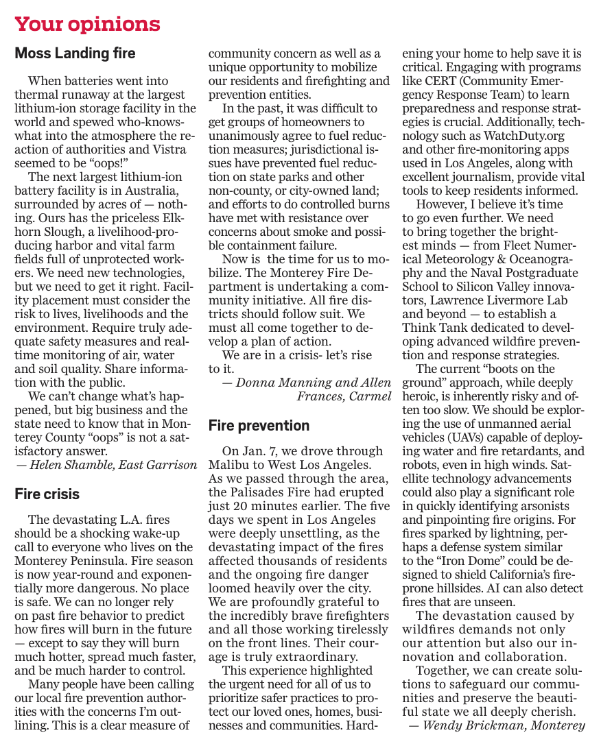 Image of letter to the editor